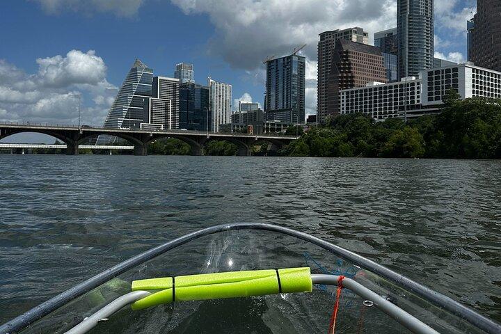 Excursion en kayak clair dans le centre-ville d'Austin au lac Lady Bird