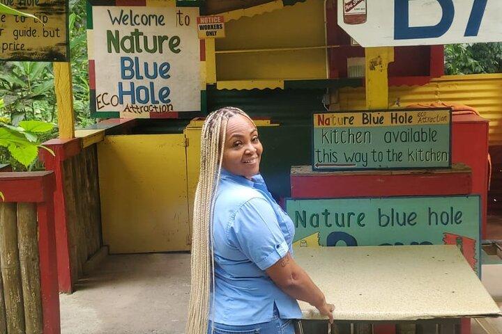 Dunn's River Falls och Blue Hole Mineral Spring Combo-Ocho Rios
