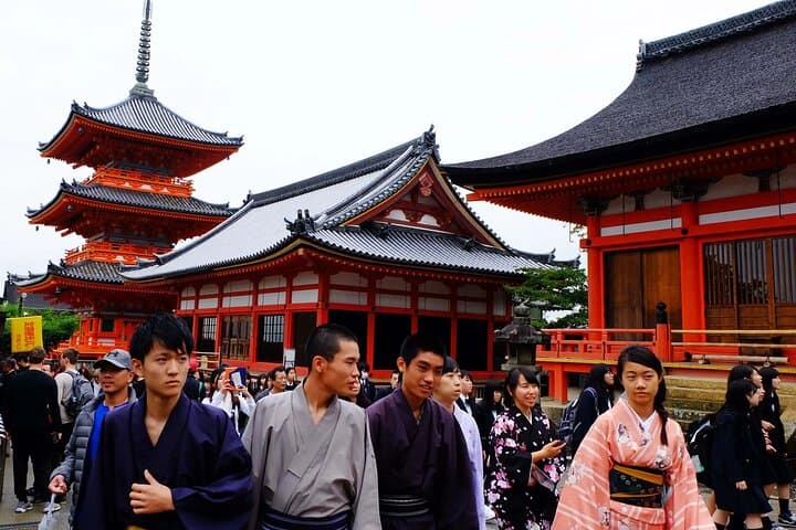 Golden Pavilion Kiyomizu Temple and Fushimi Inari Shrine Tour