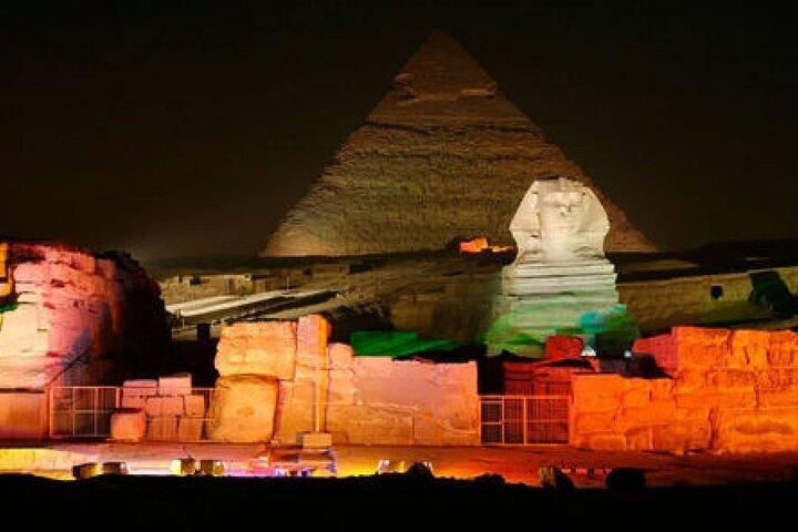 Pyramides de Gizeh,Sakkara,Memphis City & Sound Light Show Visite privée