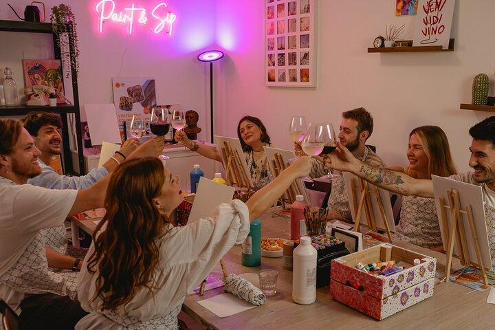 Clase de pintura borracha en Roma