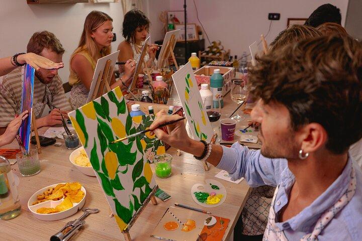 Clase de pintura borracha en Roma