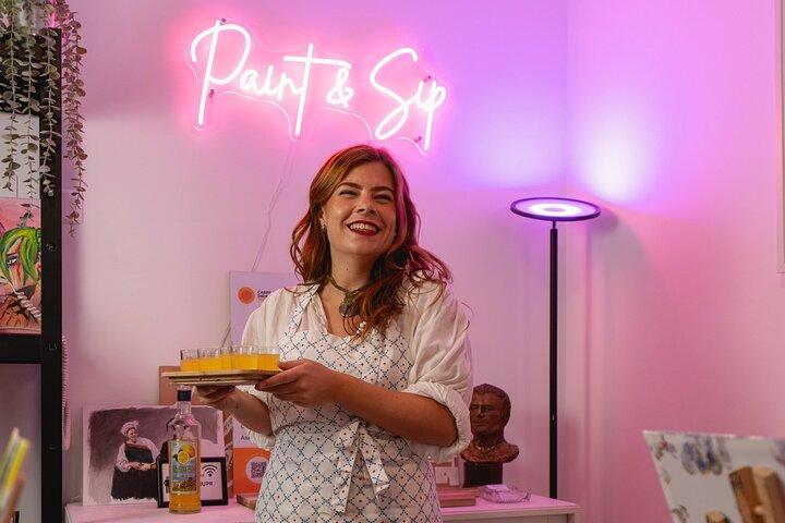 Clase de pintura borracha en Roma