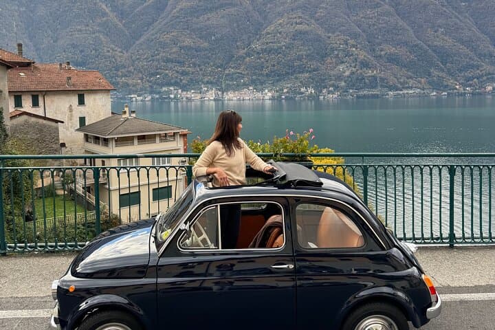 Lake Como: Classic Fiat 500 Vintage Car Rental