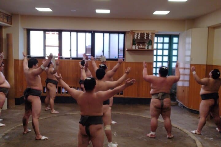 Tokyo Sumo Practice Watching & Visit Old Town Museum