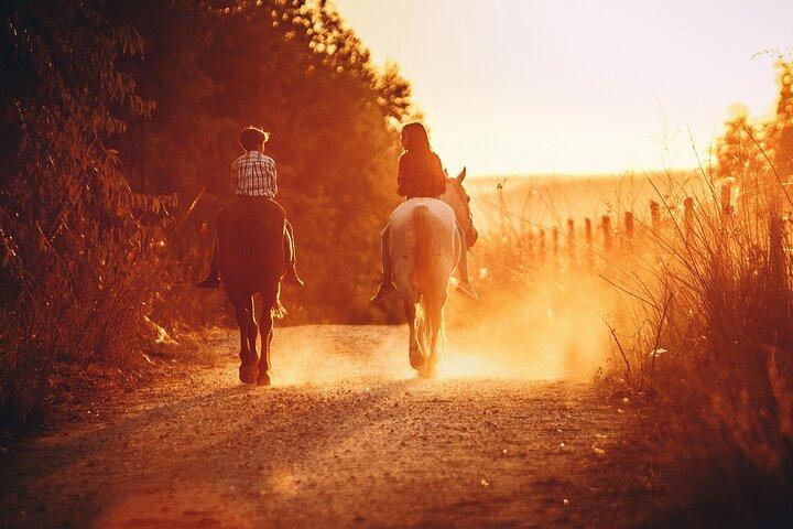 Équitation en Cappadoce avec des montgolfières