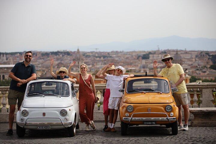 Rome Private Fiat500 Photoshoot with a Local Roman & Hotel Pickup
