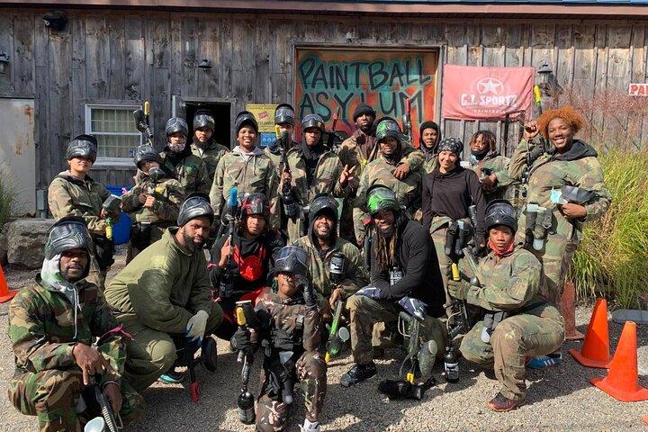 Pocono Paintball Day Trip från NYC