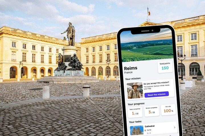 Reims Exploration Game och City Tour på din telefon