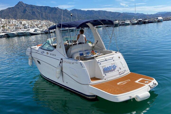MARLO YATCH 8m 7 pax - Excursão privada com capitão. Puerto Banús