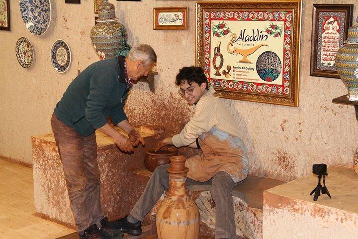 Cours d'atelier de poterie en Cappadoce
