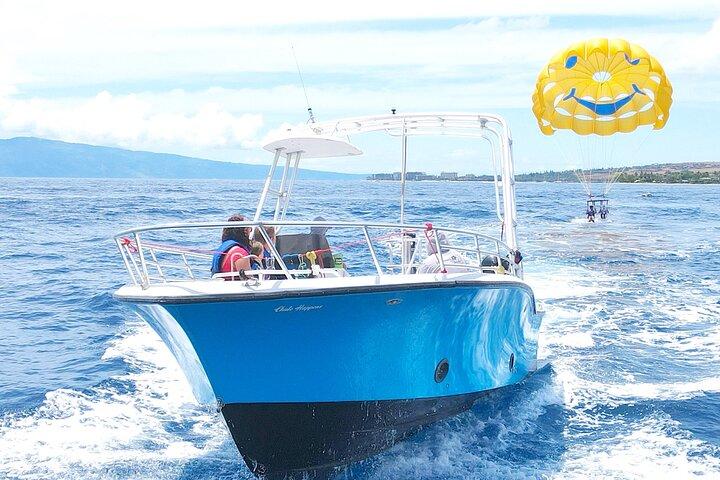 カアナパリ ビーチ パラセーリング: マウイ島の美しい海岸線の上空を飛ぶ