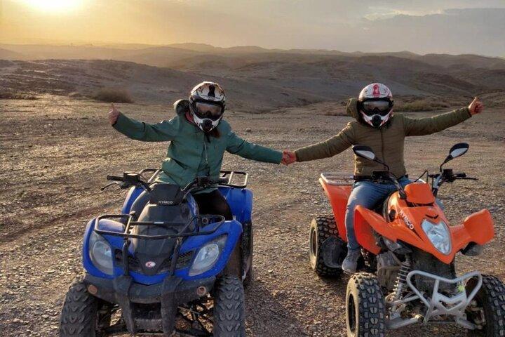 Agafay Desert Quad Biking Adventure with Hotel Transfer & Tea