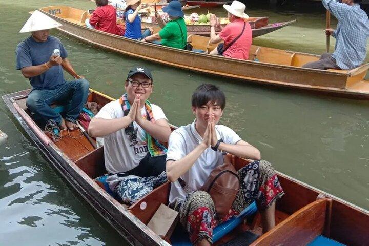 Maeklong Railway og Damnoen Saduak Floating Market Tour