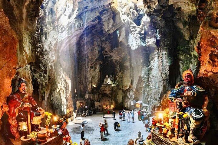 Marble Mountain och Hoi An Town Tour från Da Nang City