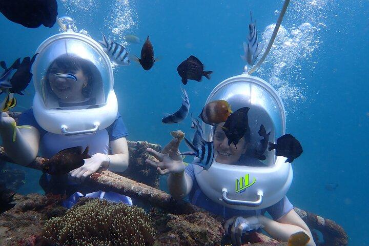 Atividades marinhas em Nusa Dua Passeio marítimo e aventura de parapente