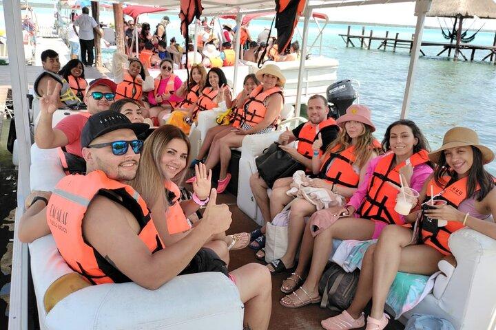 Båttur Bacalar - Seven Colors Lagoon & Rundtransport