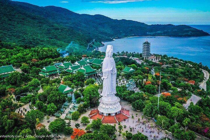 Da Nang : Gouden Brug - Lady Buddha - Marble Mt en Am Phu Cave