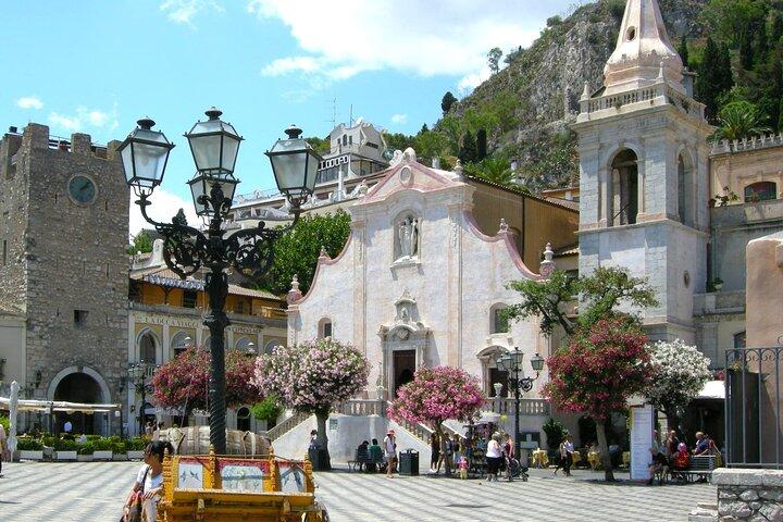 Taormina Tour mit griechischem Theater Ticket ab Hafen Giardini Naxos