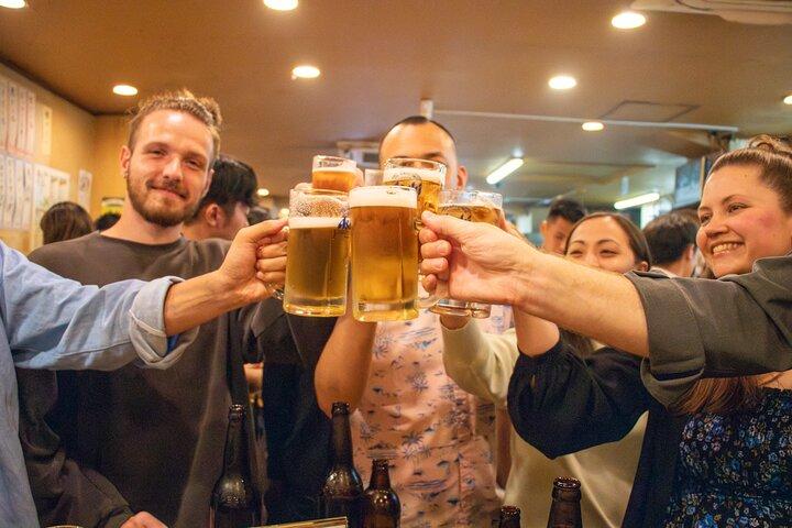 All-You-Can-Drink Bar Hopping Tour in Ueno