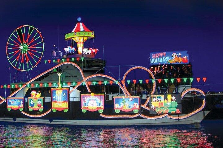Holiday Lights Cruise door de luxe haven van Newport Beach