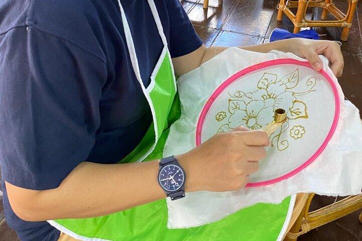 タマン ミニ インドネシア インダとバティック ワークショップ