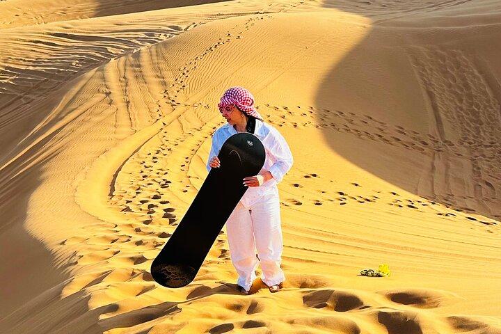 Dubai: Morning CaNam Buggy Safari with Sandboarding & Camel Ride