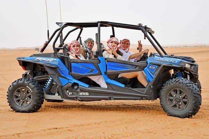 All in one Dubai Desert Safari ATV or Buggy Camelride BBQ Dinner