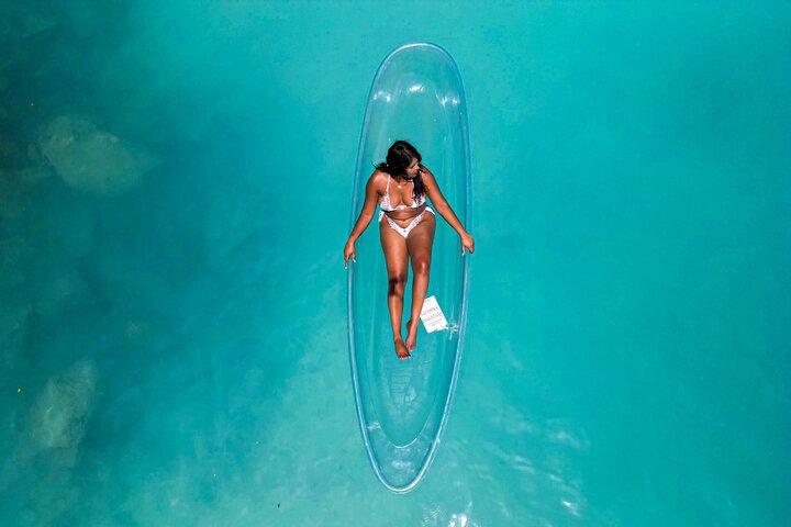 Photoshoot de luxe en kayak clair à Tobago