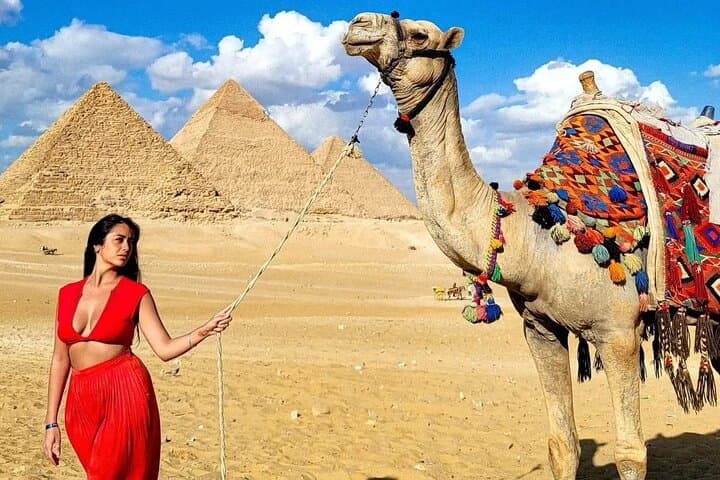 VIP Giza Pyramids Tour,Sphinx,Camel Ride,Quad Bike&inside Pyramid