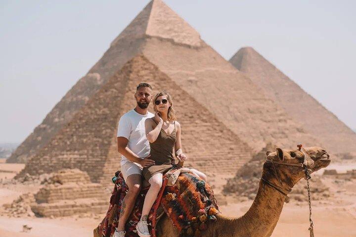 Camel Ride & ATV Fyrhjuling runt Giza pyramider Sahara och lunch