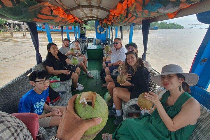 HCM: Mekong Delta Boat,Khotcake cooking Coconut Village,SmallGroup