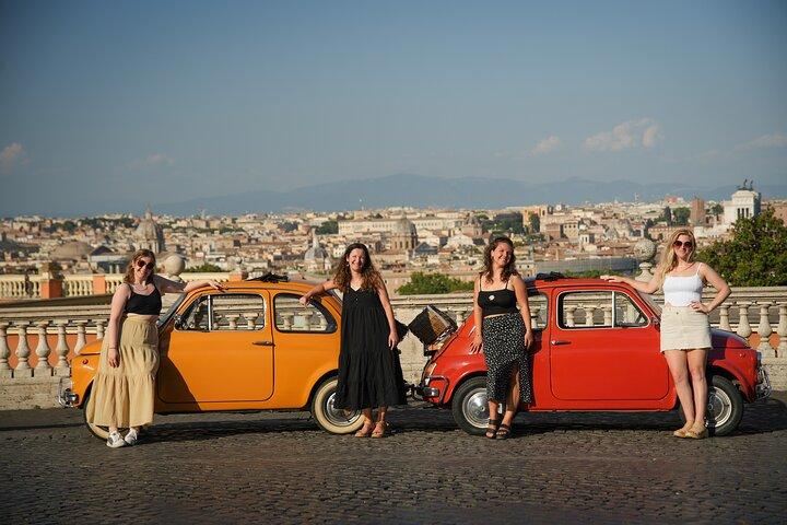 Tour della Fiat 500 d'epoca a Roma