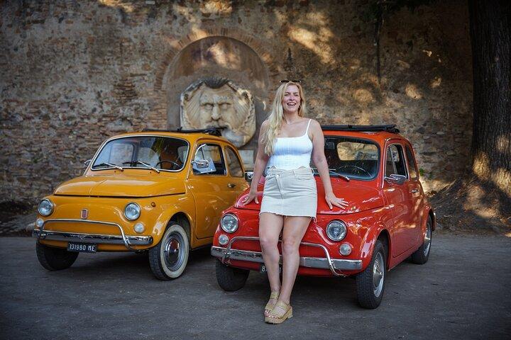 Tour della Fiat 500 d'epoca a Roma