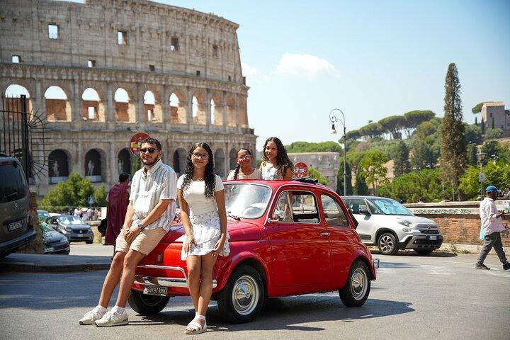 Tour della Fiat 500 d'epoca a Roma