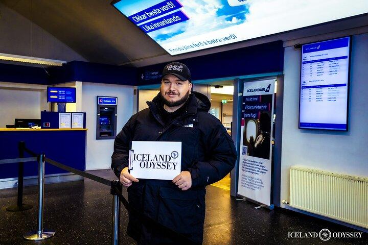 Privat transfer Keflavik flygplats till Blue Lagoon till Reykjavik