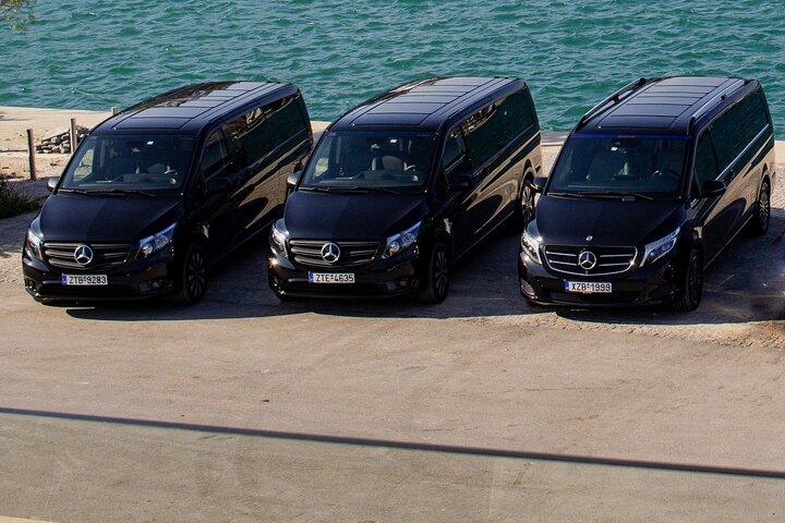 Luxe privétransfer Athene luchthaven van/naar Piraeus (haven)