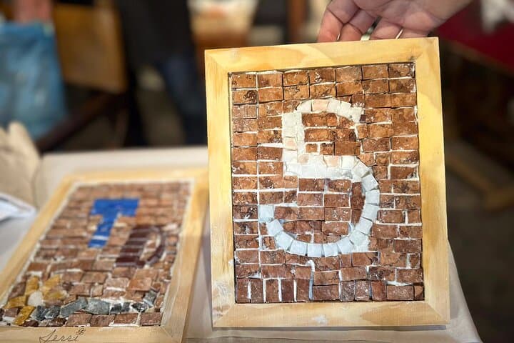 Exclusive Private Mosaic Art Experience with marble tiles