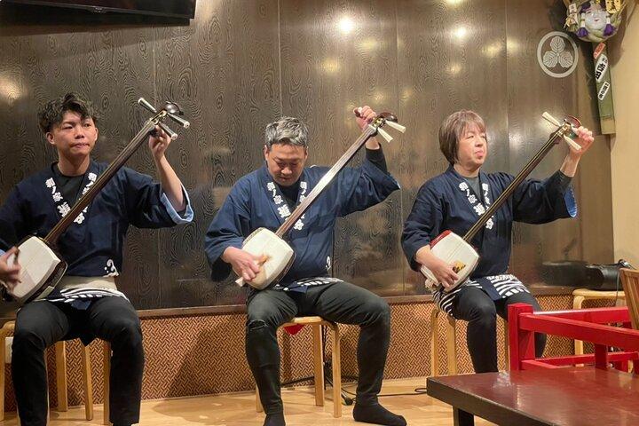Tokyo: Live Shamisen gitarr och Izakaya Experience