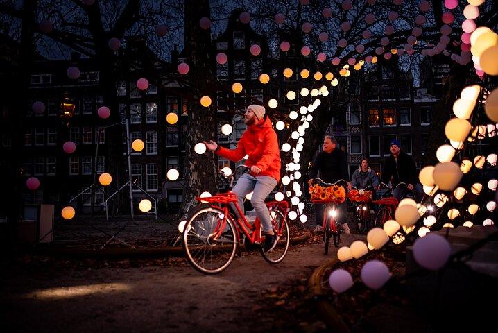 Amsterdam Light Festival City Bike Tour com Guia
