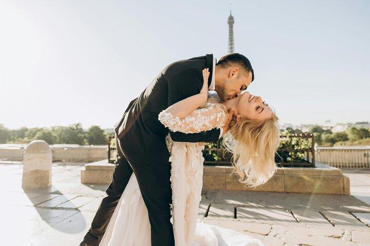 Fotos românticas do Amor em Trocadéro Gardens