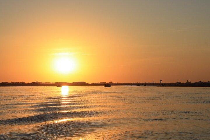 Excursion en Bateau au Coucher du Soleil sur la Ria Formosa