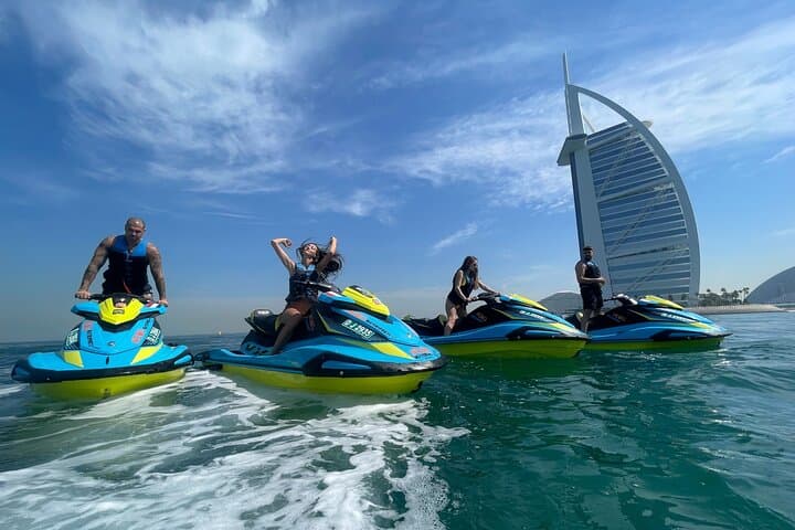 Dubai: 30min Jet Ski: Burj Al Arab w Pics, Videos, free Ice Cream