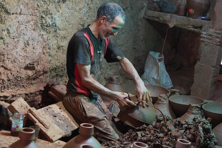 Moroccan Pottery Workshop in Mzouda with Tea Tasting