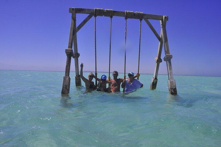 Snorkelen op het eiland Orange Bay, met lunch in Hurghada