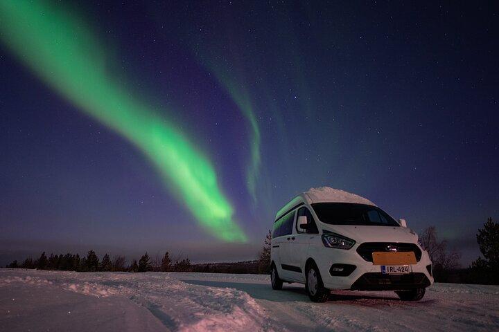 Aurora Caccia in Minivan a Ivalo, Inari o Saariselkä