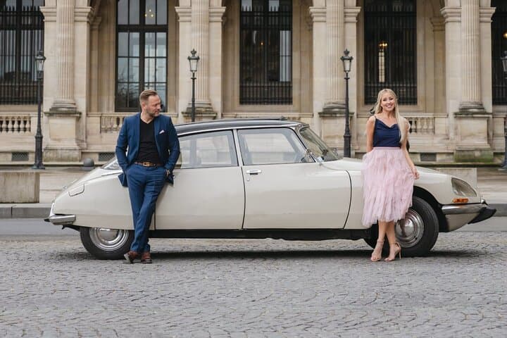 Paris TV Show Tour in a Open Top Vintage French Car Citroen DS