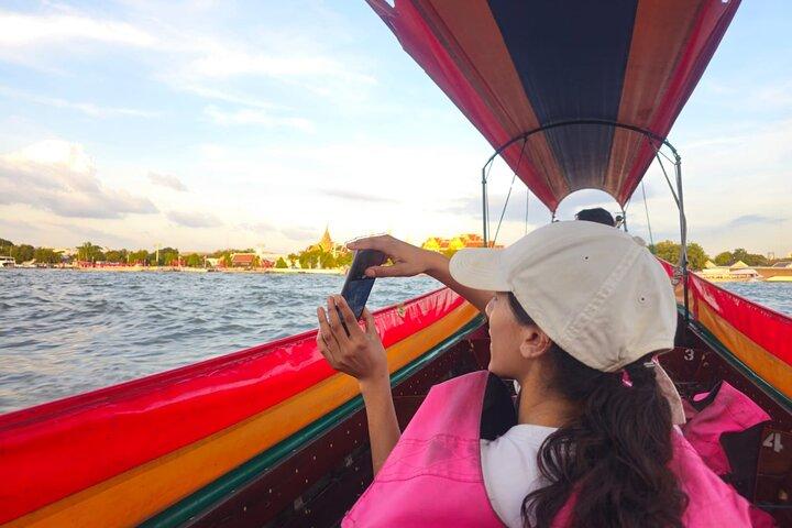 2-timers Bangkok-kanaltur med Longtail-båd