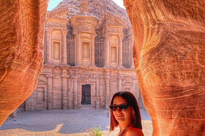 Excursão guiada completa de Petra e Wadi Rum a partir de Amã ou do Aeroporto