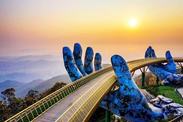 Hue a Hoi An in auto privata tramite Golden Bridge e Hai Van Pass
